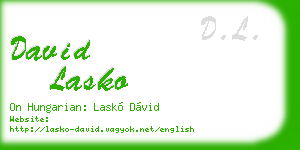 david lasko business card
